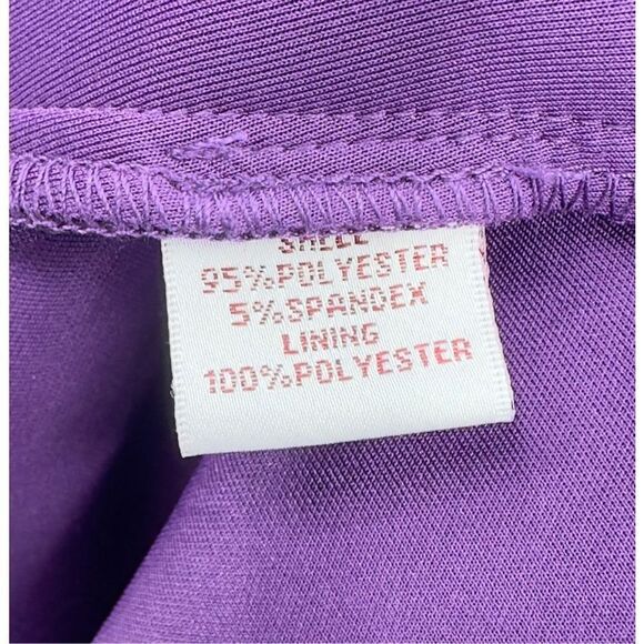 Monif C‎ Jasmine Neoprene Hi Low Dress Purple Size 1 Plus Size - Picture 7 of 9